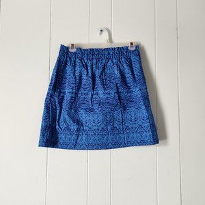 Joe Fresh Ikat Print Elastic Waist Skirt with Pockets